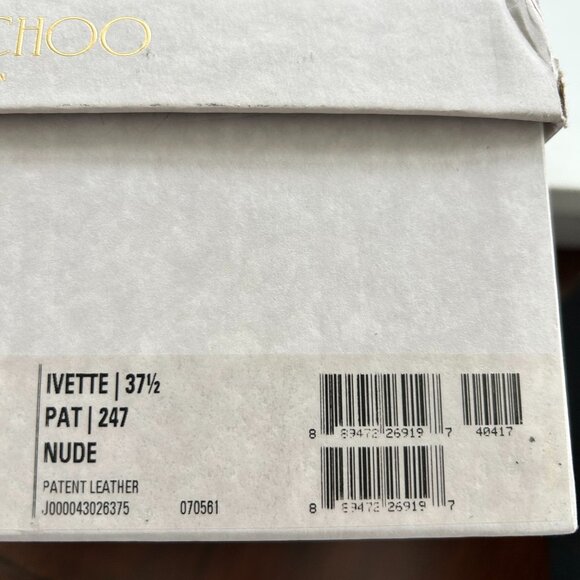 Jimmy Choo Ivette nude heel sandals 37. - Picture 5 of 5